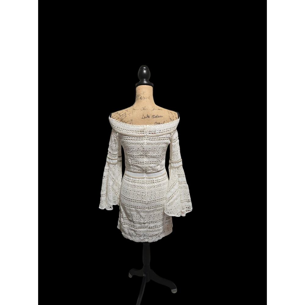 Free People We Are Kindred boho lace bell sleeve dress, size 4 - Picture 2 of 5